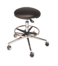 Surgical and Anesthesia Stool - Hand Control with Circle Foot Support