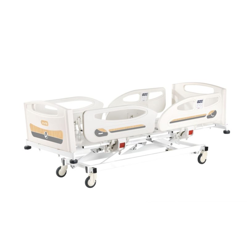 3 Motors Hospital Bed with Embedded Side Rail Control