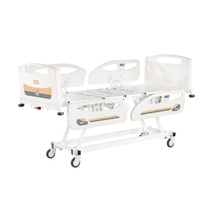 3 Motors Hospital Bed with Embedded Side Rail Control