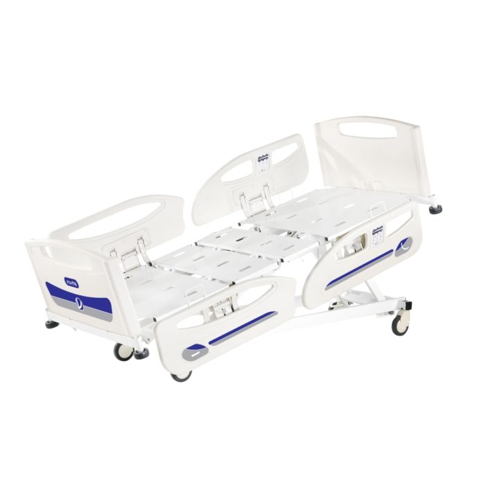 4 Motors Hospital Bed with Embedded side rail unit