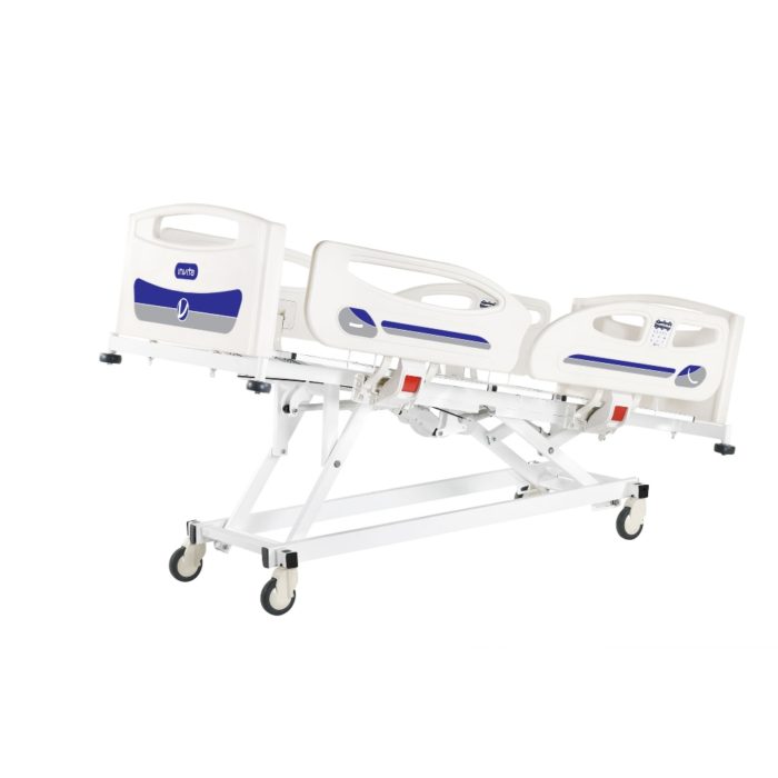 4 Motors Hospital Bed with Embedded side rail unit