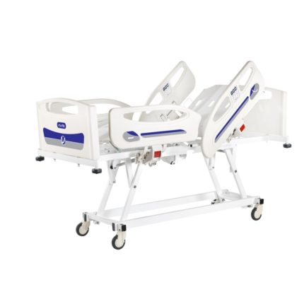 4 Motors Hospital Bed with Embedded side rail unit