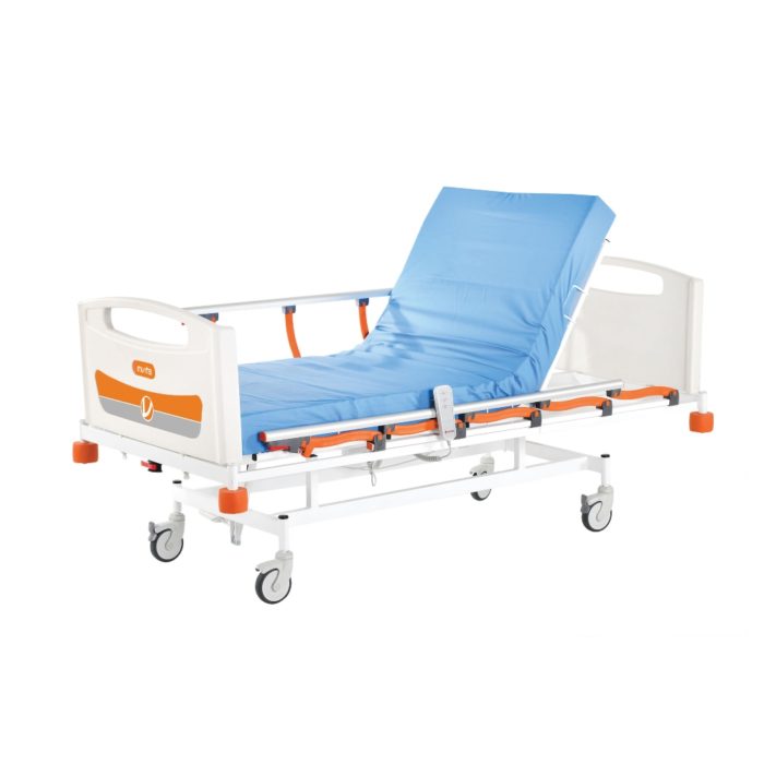 Hospital Bed with Two Motors and Hand Control Unit