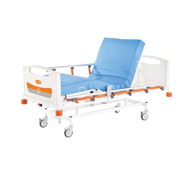 Hospital Bed with Two Motors and Hand Control Unit