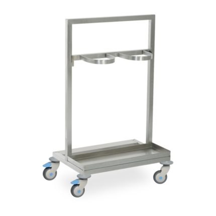 MEDICAL GAS CYLINDER TROLLEY (DOUBLE)