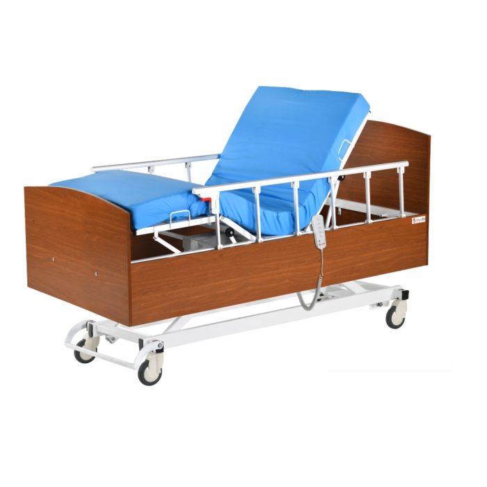 Wooden Bed with Four Motors