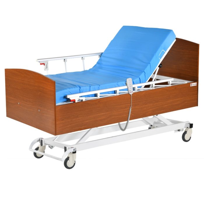 Wooden Bed with Four Motors