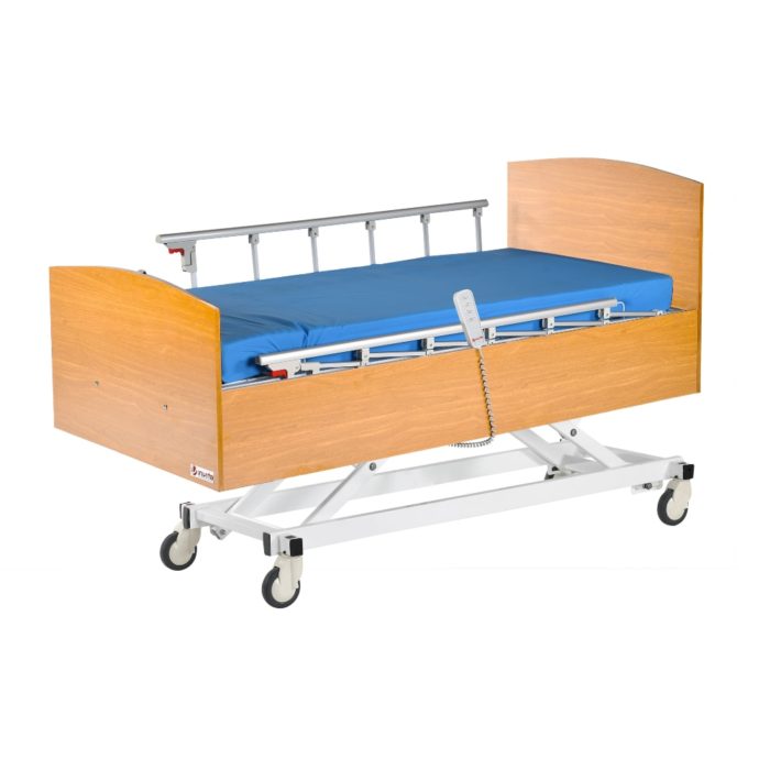 Wooden Bed with Three Motors