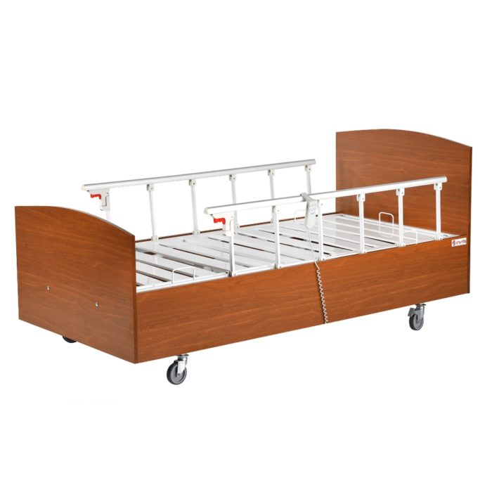 Wooden Bed with Two Motors