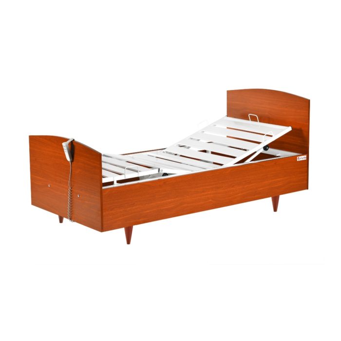 Wooden Bed with Two motors