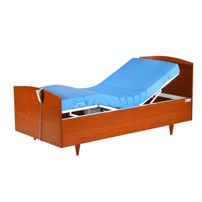 Wooden Bed with Two motors