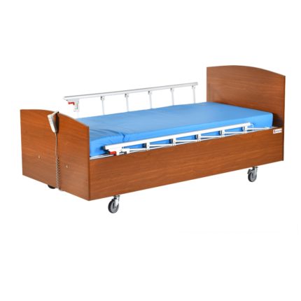 Wooden Bed with Two Motors