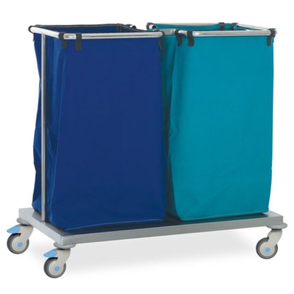 Dirty-Clean Laundry Trolley (Without Lid) Manufactured from 304 grade stainless steel, For entire sterilization required centers,