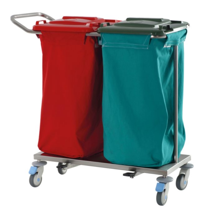 Dirty-Clean Laundry Trolley (with Lid)