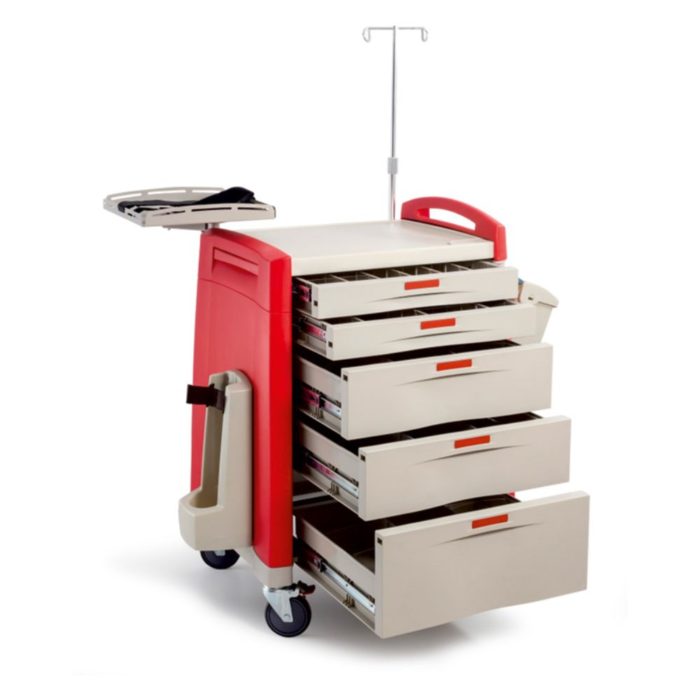 EMERGENCY CART 5 drawers