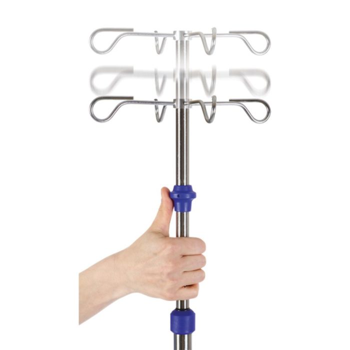 IV STAND, ONE HAND ADJUSTMENT, MR ADAPTABLE, ALUMINIUM BASE 5kgs