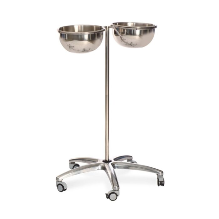 SURGICAL DOUBLE BOWL WITH STAND